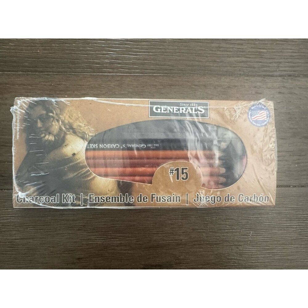 General 's #15 Charcoal Kit. Pencils NEW